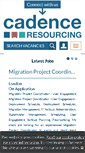 Mobile Screenshot of cadenceresourcing.com