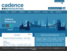 Tablet Screenshot of cadenceresourcing.com